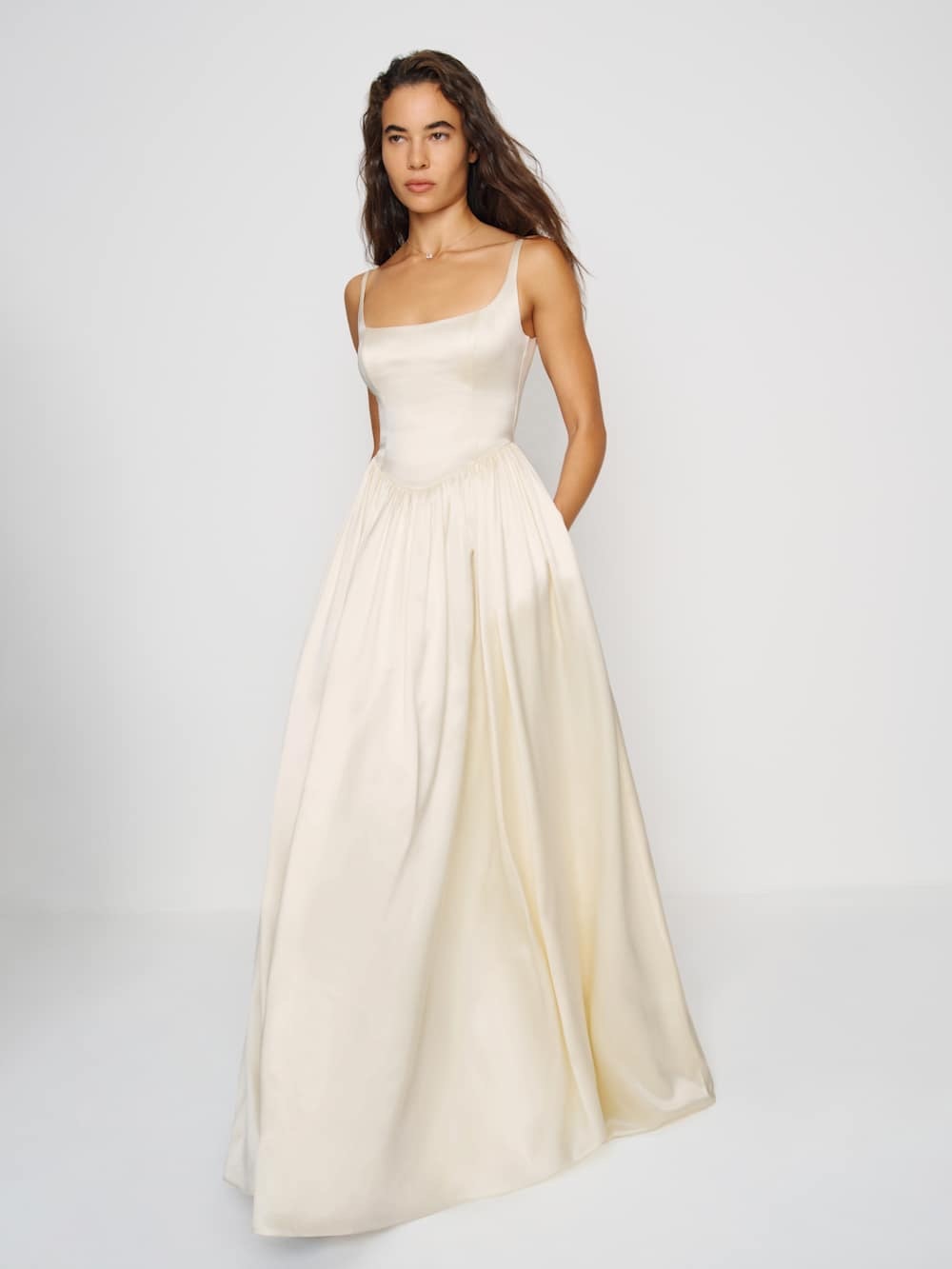 Reformation Liz Silk Dress